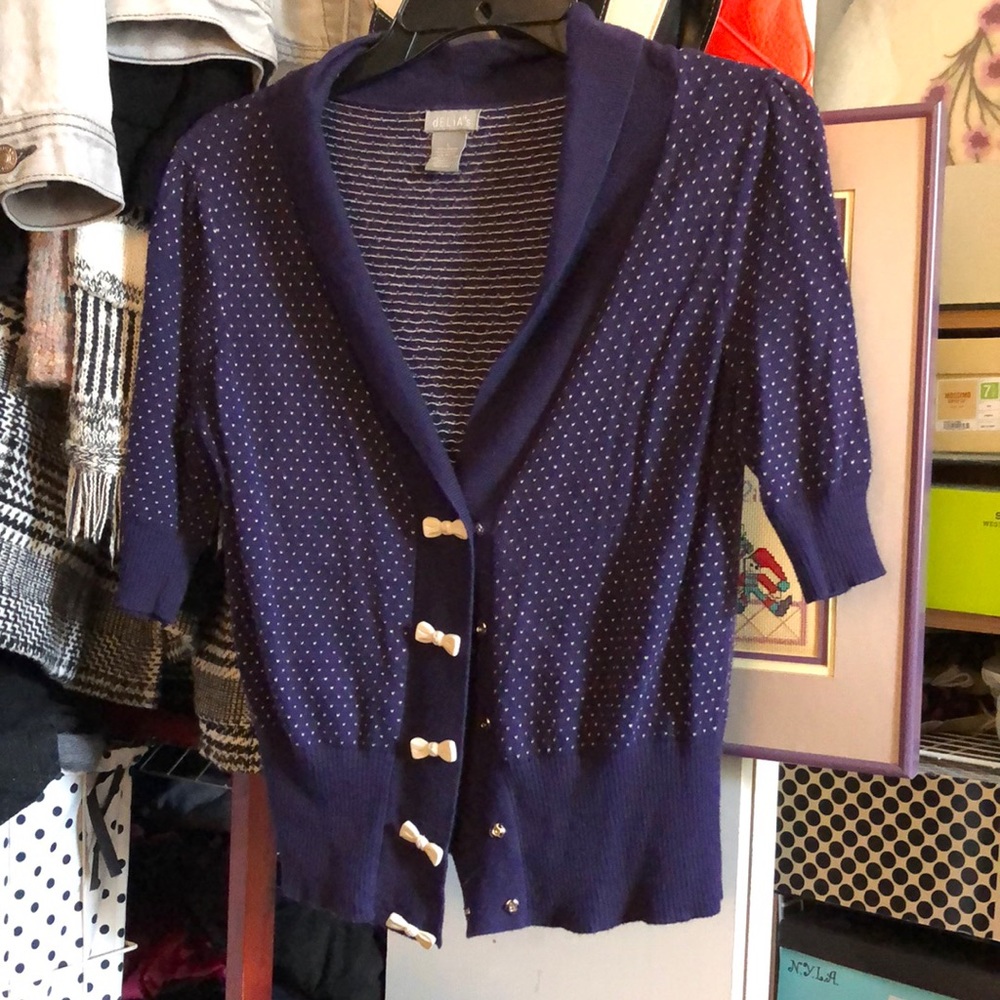 Delias 90s Vintage Bow Cardigan